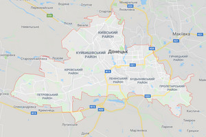 Карта Донецька