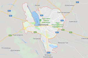 Карта Тернополь