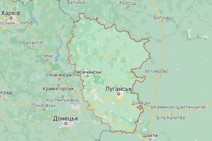 Луганська область карта