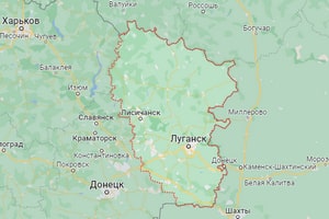 Луганская область карта