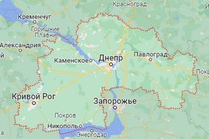 Карта Днепропетровской области