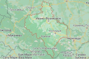 Ивано-Франковская область карта