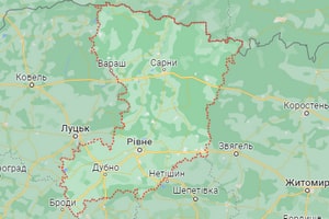 Рівненська область карта