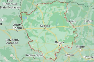 Волинська область карта