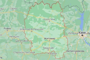 Житомирская область карта