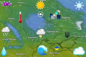 Карта погоды Украины ОНЛАЙН