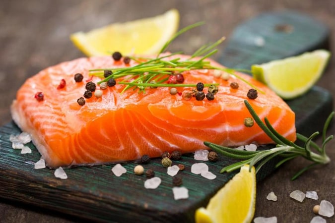 Зовнішній вигляд та структура м'яса лосося